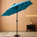 7.5 Ft Solar Umbrella, 18 LED Lighted Patio Umbrella, Table Market Umbrella