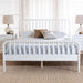 Lucera Bobbin Wood Platform Bed, Full, White