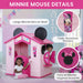 Disney Minnie Mouse Plastic Indoor,Outdoor Playhouse with Easy Assembly