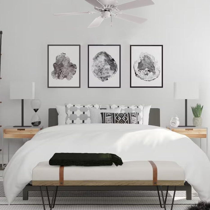 F566-WH Mesa 42" Ceiling Fan, White