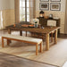 Solid Wood Dining Table for 6, 63-Inch Wooden Kitchen Table | Farmhouse Dining Room Table with with Strong Legs, Rectangle Dinner Table for Living Room, Kitchen, Rustic Brown