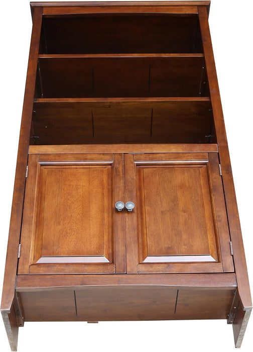 International Concepts 60" Solid Wood Shaker Bookcase in Espresso