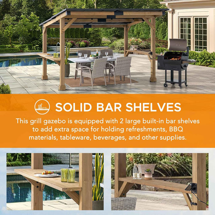 12x10 Outdoor Grill Gazebo With PremiumQuality Hardtop