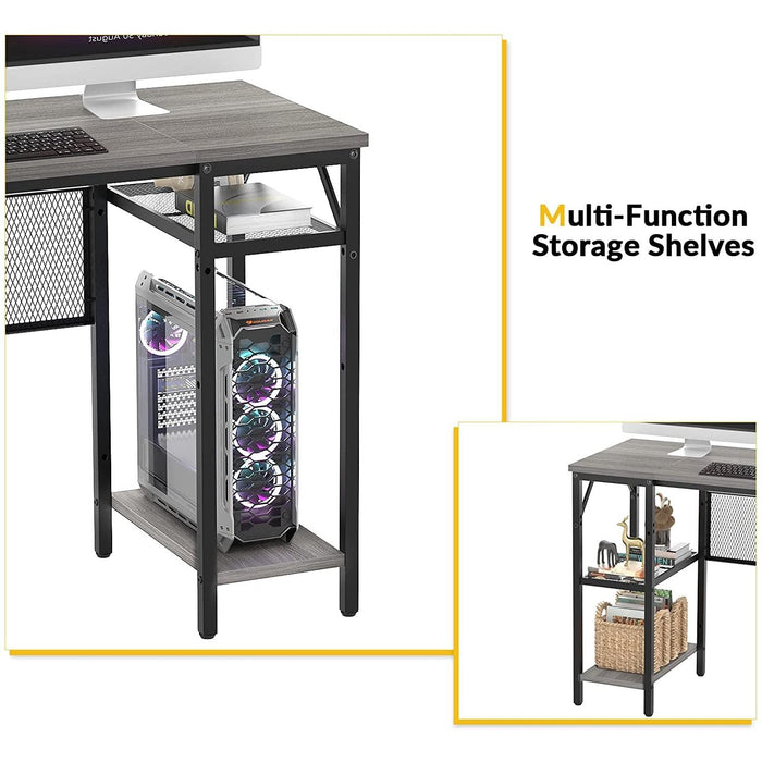 Modern L-Shaped Desk W/ Power Outlet