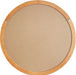 30 Inch round Wall Mirror with Beaded Solid Wood Frame, Decorative Wall Mirror with Tempered Glass, Farmhouse Home Decor for Bathroom, Living Room, Entryway, Yellowish Brown