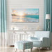 Ocean Beach Sunset Canvas Wall Art for Bedroom Seascape Paintings Coastal Picture Framed Artwork for Bathroom Living Room Office Wall Decor 20" X 40"