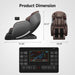 2025 Massage Chair Full Body,Zero Gravity 3D Sl-Track Shiatsu Massage Recliner Chair with Heat Body Scan Bluetooth Foot Roller APP Control, Child Lock, Favor-06,Brown