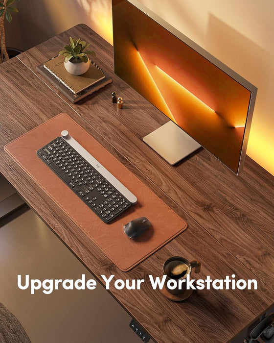 Electric Standing Desk, Height Adjustable Stand up Desk, 55 X 24 Inches Sit Stand Home Office Desk, Computer Desk, Black Walnut