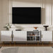 TV Consoles for Living Room, TV Stand with Storage, Entertainment Center for up to TV 71",Modern Television Stands,Tv Cabinet, TV Table for 50/60/70/80 Inch TV for Living Room, Bedroom, White