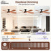 Smart Ceiling Fan With Dimmable Integrated Lighting