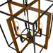 Six Lights Farmhouse Chandelier Rustic Black Finish