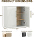 Arched Buffet Cabinet with 2 Adjustable Shelves, Small Modern Farmhouse Sideboard & Media Console Credenza, Also Storage Cabinet, Anti-Tip Kit – for Living Room, Kitchen, Coffee Bar, Bedroom