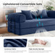 Five In One Transformable Upholstered Navy SofaBed