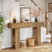 Cealform Console Tables for Entryway, 47.2 Inches Long Sofa Table behind Couch, Farmhouse Wooden Style Entry Way Table for Living Room, Hallway, Entrance, Foyer (Light Brown)