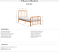 Twin Metal Bed Frame, Platform Bed with Strong Metal Slat Support under Bed Storage, Twin Bed Frame with Headboard, No Box Spring Needed, Easy Assembly, Twin, Orange