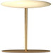 Brass Gold LED Floorstanding Luminaire Frosted Globe