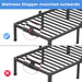 18 Inch Full Size Bed Frame with round Corner Legs and Mattress Stopper
