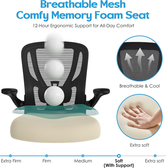 Office Chair Ergonomic Desk Chair - Computer Chair with 3D Lumbar