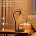 Candle Warmer Lamp, Rattan Candle Heater with 2 Light Bulbs, Dimmable and Timer Melt Warmer for Scented Jar Candles Aromatic Holders for Home Room,Bedroom Living Room