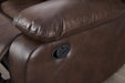 Loveseat Brown Faux Leather Sofa Set