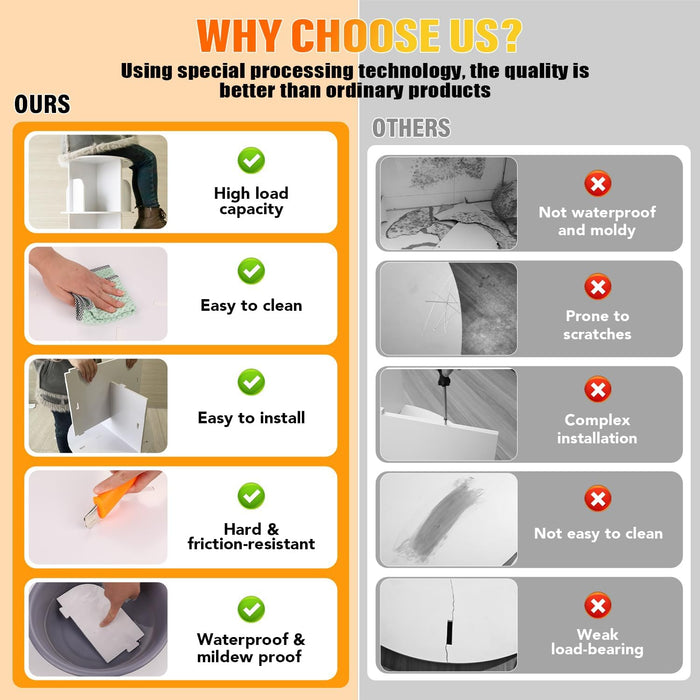 White 4 Tier Rotating Bookshelf Tower StorageSolution