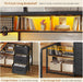 Black Twin Over Twin Bunk Bed SpaceSavingStorageSolution