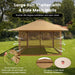 13 X 13 Feet Pop-Up Instant Gazebo Canopy Tent with Mesh Sidewall