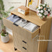 5 Drawers Dresser, 49.2’’ Tall Modern Chest of Drawers for Bedroom, Large Closet Dressers with Drawers, Wooden Drawer Dresser for Bedroom, Living Room, Hallway