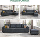 Convertible L-Shaped Sectional Sofa for Small Spaces