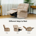 Oversized 360° Swivel Rocking Glider Recliner Chair Massage&Heat Manual Reclining Sofa Large Swivel Rocker Recliner Sofa for Big Man