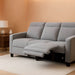 88.6'' Reclining Sofa, Wall Hugger Power Recliner Sofa with Adjustable Headrest, USB a & C Charge Ports, Wood Legs, for Living Room (Fabric, HL198M3) (Grey, 3-Seater)