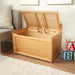 Blonde PremiumWood Toy Chest With GenerousStorageCapacity