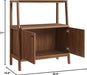 33" Bookshelf Display Case in Walnut