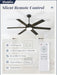 58 Inch Ceiling Fans with Lights and Remote, Black Indoor/Outdoor Ceiling Fan with Quiet Reversible DC Motor, 6 Speeds, 3CCT, 6 Blades Large Ceiling Fan for Living Room Bedroom Patio