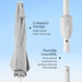 Best Choice Products 7.5Ft Patio Umbrella White Pole, Outdoor Market Umbrella with Push Button Tilt and Crank Lift, Steel Pole Umbrella for Backyard Patio Garden Pool Outdoor Shade - Fog Gray