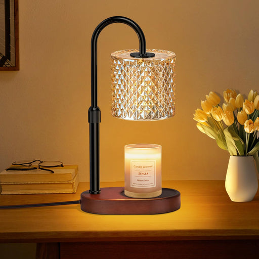 Candle Warmer Lamp with Timer, Wax Melt Warmer with Timer and Dimmer, Adjustable Height Lamp Candle Warmer for Jar Candles, House Warming Gift for Women & Mom, Ideal Christmas Gift