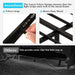 Floating Bed Frame Queen Size with Smart LED Lights & Charging Station