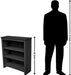 Shaker Solid Wood Bookcase, 36" High, Unfinished