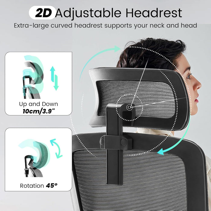 Office Chair Mesh Computer Chairs with Adjustable Lumbar Support