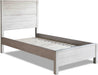 Montauk Solid Wood Bed, Twin Size, Rustic Off-White