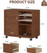 Solid Wood Executive Lockable Drawers File Cabinet