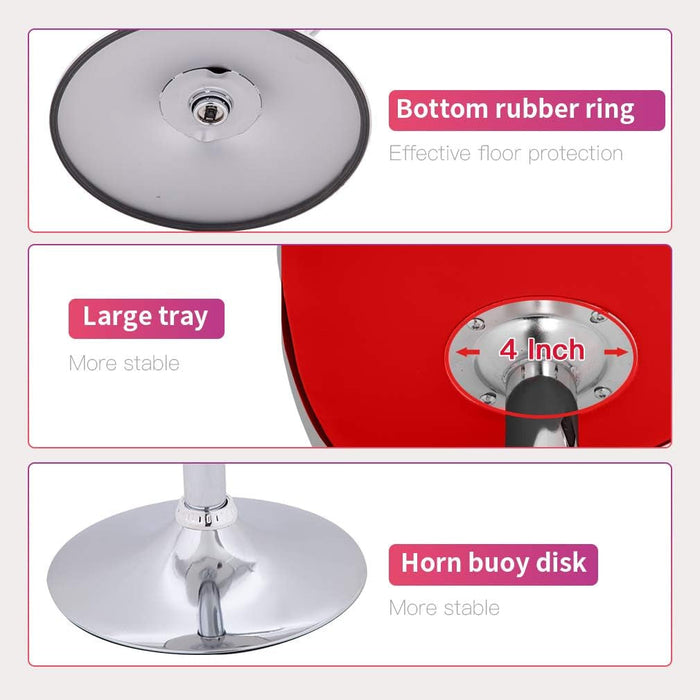 Counter Height Bar Stools Set of 2 Bar Chairs Height Adjustable Swivel Stool with Back PU Leather Kitchen Counter Stools Dining Chairs