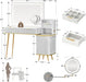 Vanity Desk With 5X MagnifyingMirror USBChargingPort