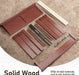 Solid Acacia Wood Queen Bed Frame with Headboard Cherry Finish