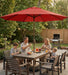 10FT Patio Umbrella, Outdoor Umbrella with Push Button Tilt and Crank, 8 Sturdy Ribs, UV Protection & Waterproof Market Umbrella for Pool, Backyard, Beach,Deck