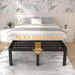 16 Inch Queen Bed Frame, Heavy Duty, No Box Spring Needed, Black