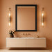 Matte Black Bathroom Mirror for over Sink 24X 36 Inch, Metal Thick Frame Rectangle Vanity Mirror for Wall, Anti-Rust, Horizontally or Vertically Mounted