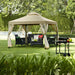 Outdoor 2-Tier 10 Feet X 10 Feet Screw-Free Structure Shelter Gazebo Canopy