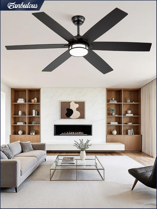 60 Inch Contemporary Ceiling Fan Silent Performance
