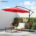 10FT Patio Umbrella, Cantilever Umbrella, UV Protection